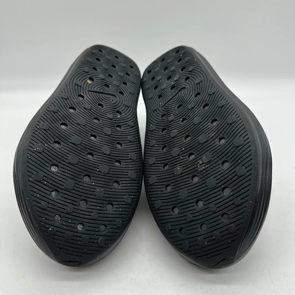 Nike HV5060-001 Mens 12 ReactX Rejuven8 Triple Black Slip On Foam Recovery Clog
